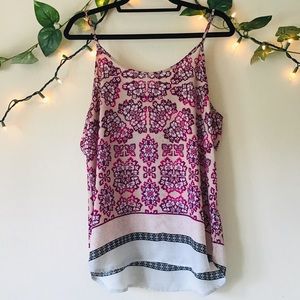 🐝 Pink Boho Tank Top